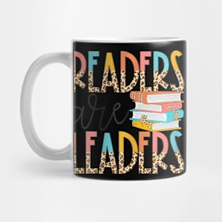 Readers Are Leaders  Leopard Book  Back To School Mug